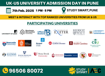 Explore Global Education! Connect with Top UK & US Universities at Study Smart, Pune!