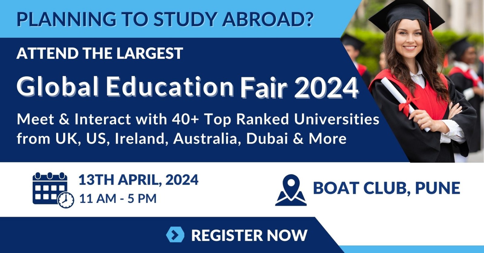 Global education Fair 2024 Pune, For Students Who Wants to Study Abroad